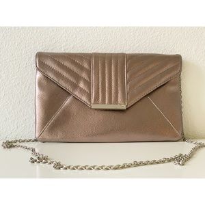 INC Sliver Party Crossbody Bag/Minaudiere Clutch